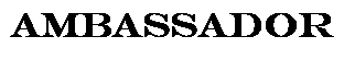 Text Box: AMBASSADOR