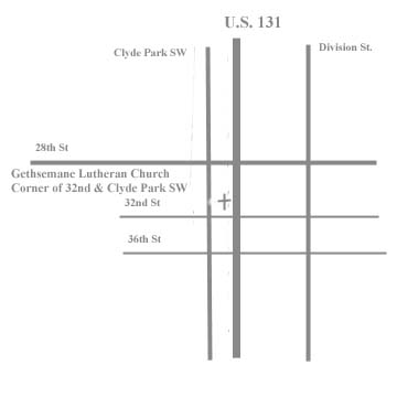 Map of church location
